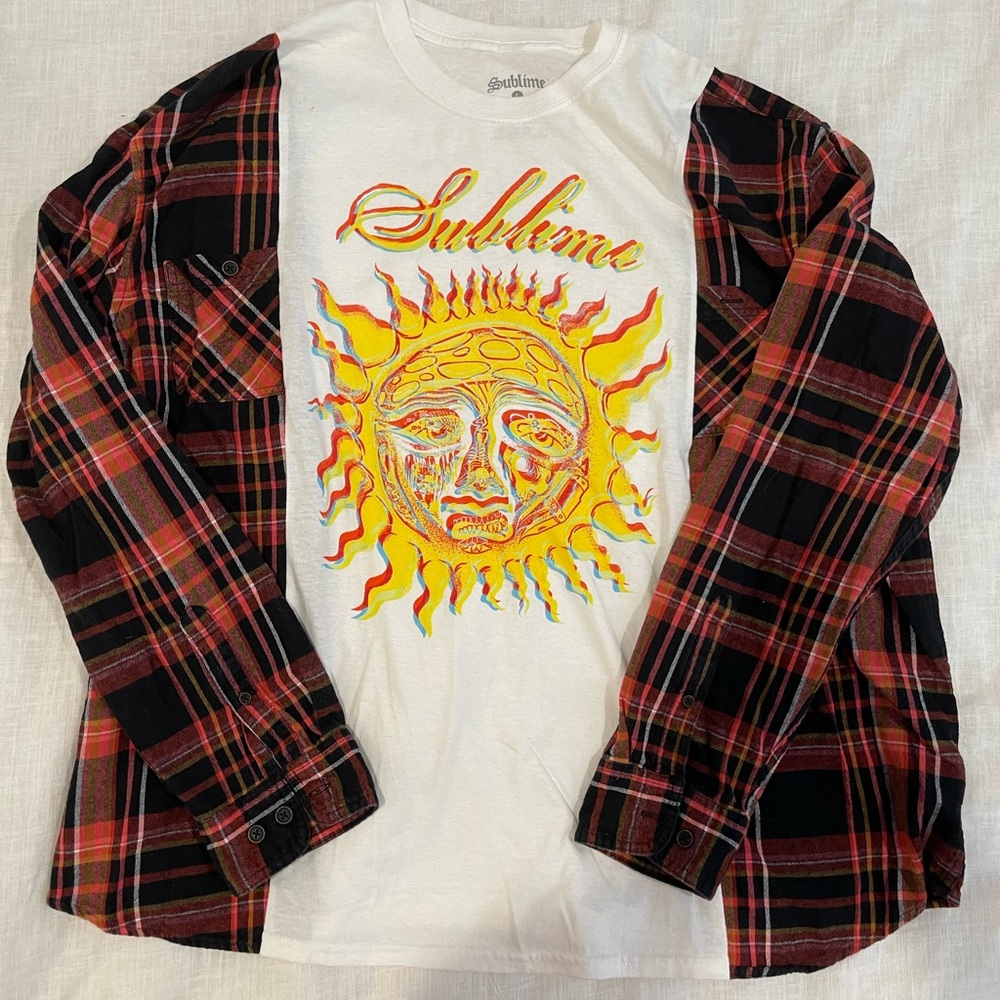 Band Tee Flannel